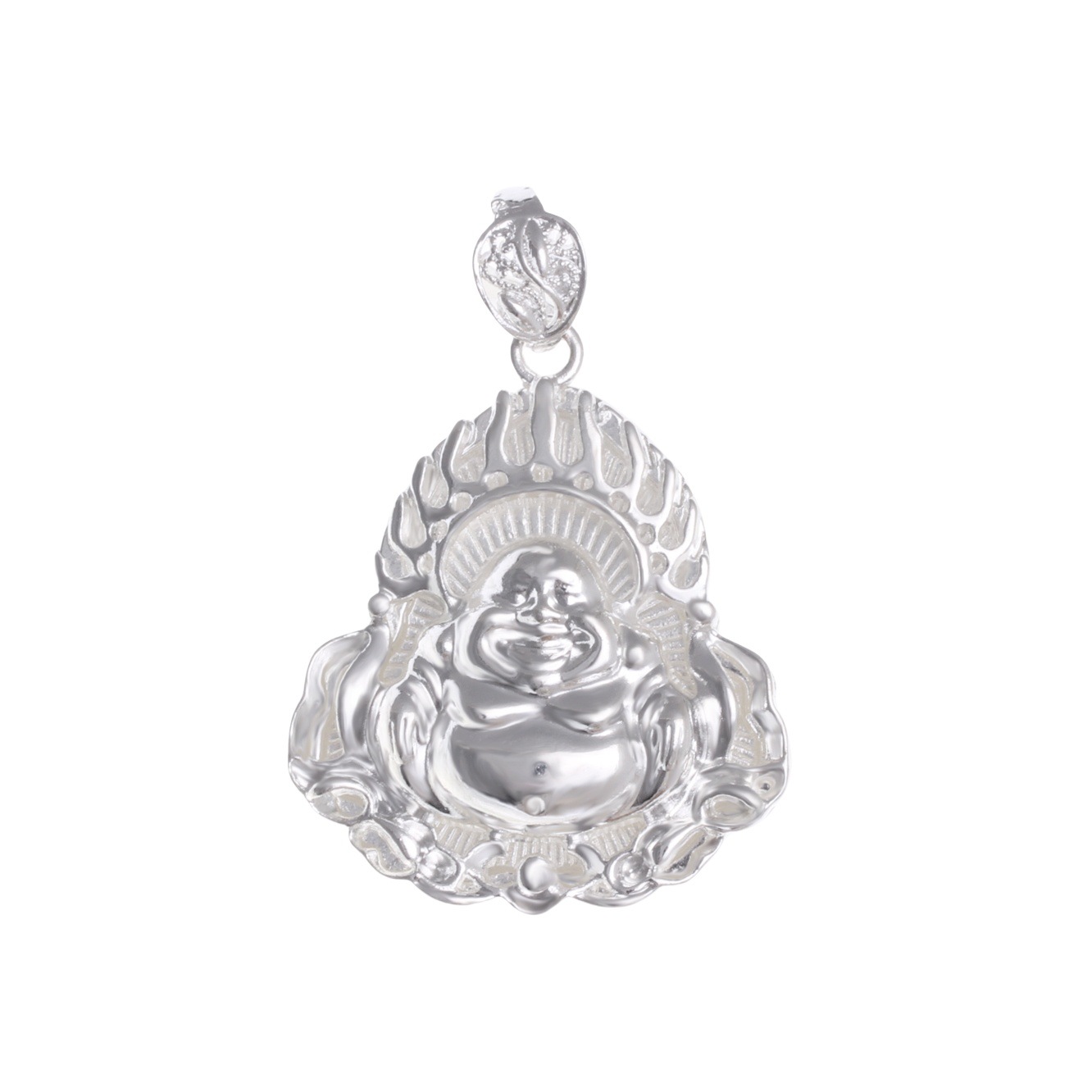Gold-plated silver live-streaming dragon pendant large pendant accessories Guanyin Buddha bold pendant hollow sand gold jewelry accessories