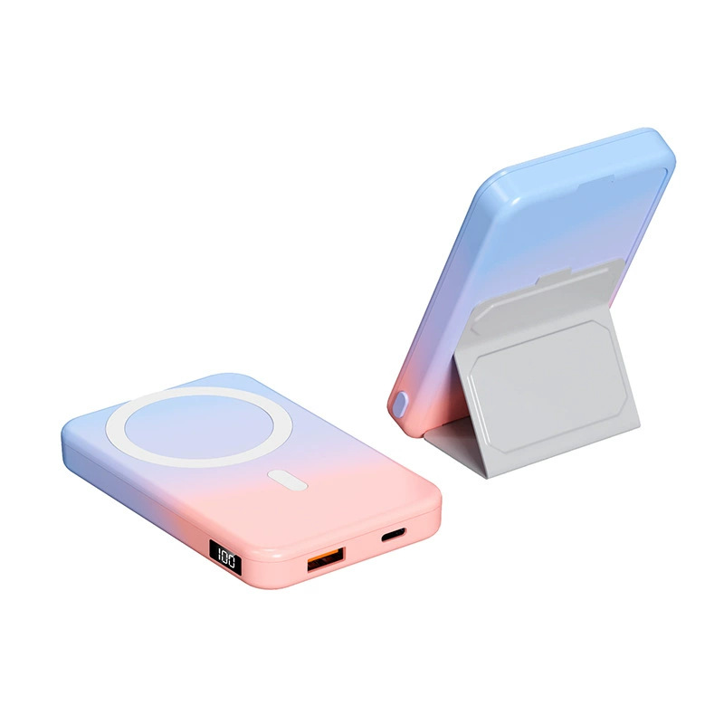 MagSafe Magnetic Wireless Power Bank 10000mAh Large Capacity Foldable Stand 15W Mobile Power