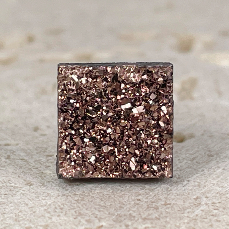 香槟色正方形8mm一对（两只价）