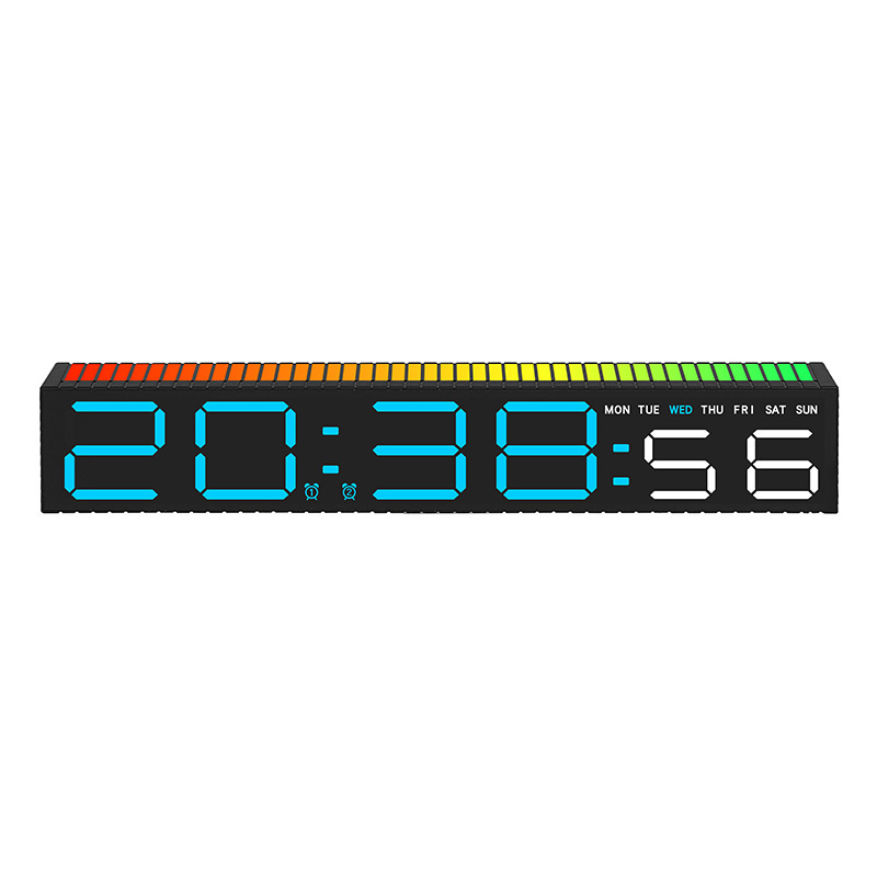 LED Electronic Clock Simple Alarm Clock Pickup Light Clock Electronic Clock Bedside Ornament 5517
