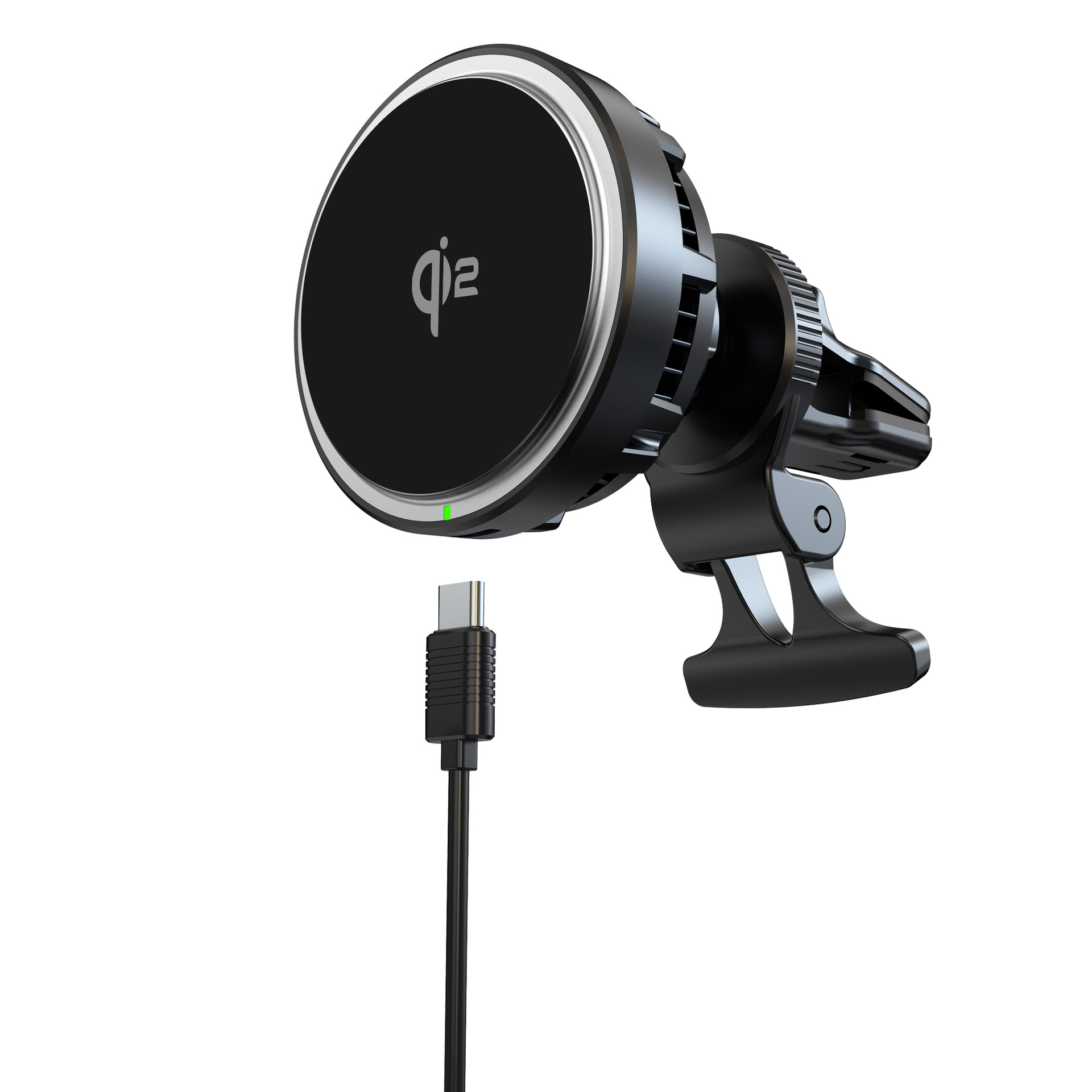 QI2 magnetic car wireless charger semiconductor cooling with fan phone cooler 15W fast wireless