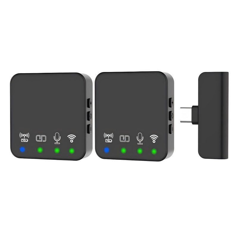 New Wireless Clip-on Microphone for Live Streaming, Noise Reduction, Wireless Microphone for Home Singing, Bluetooth Microphone