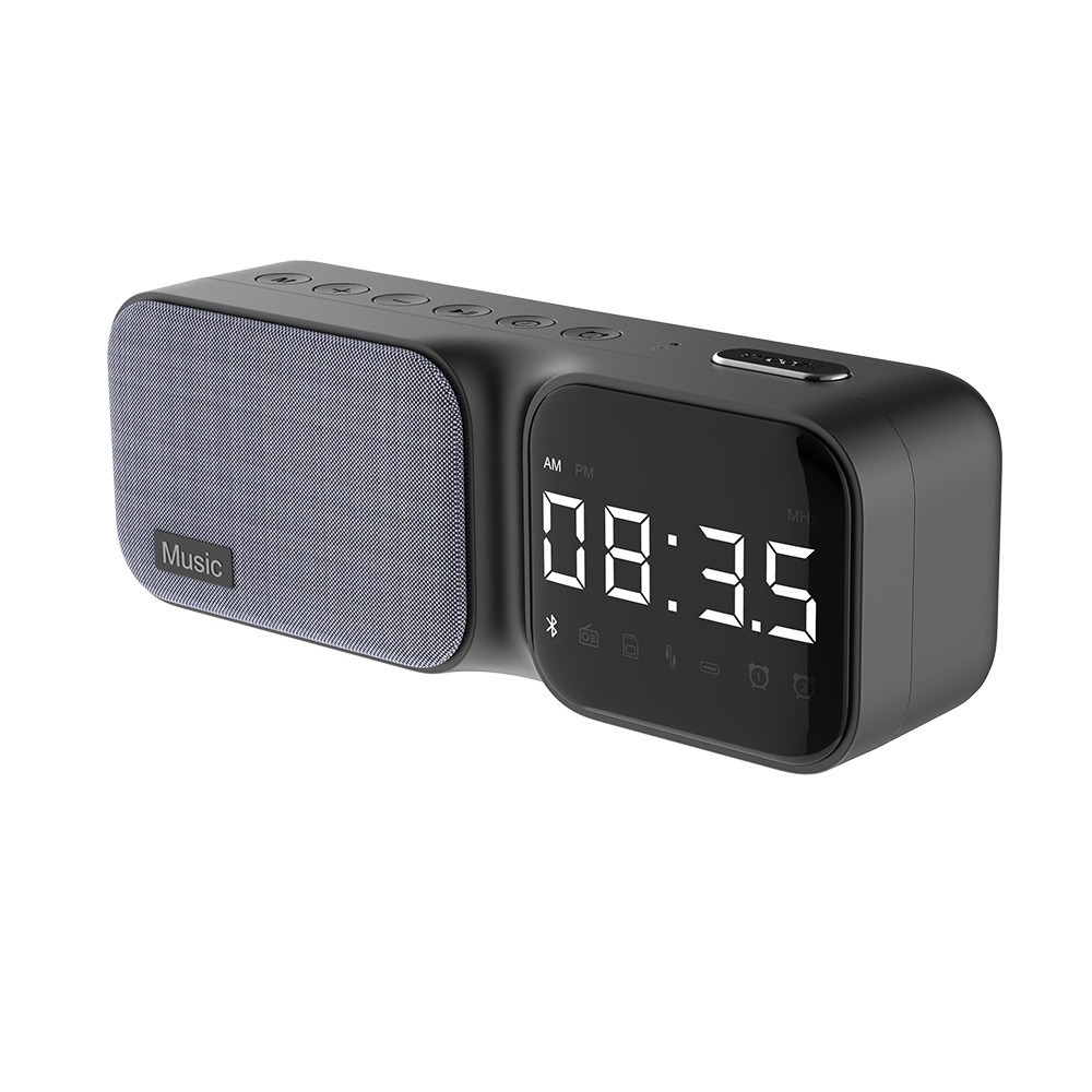 2026 sleep white noise clock speaker, Bluetooth alarm clock audio fabric bedside speaker, baby soothing sleep aid
