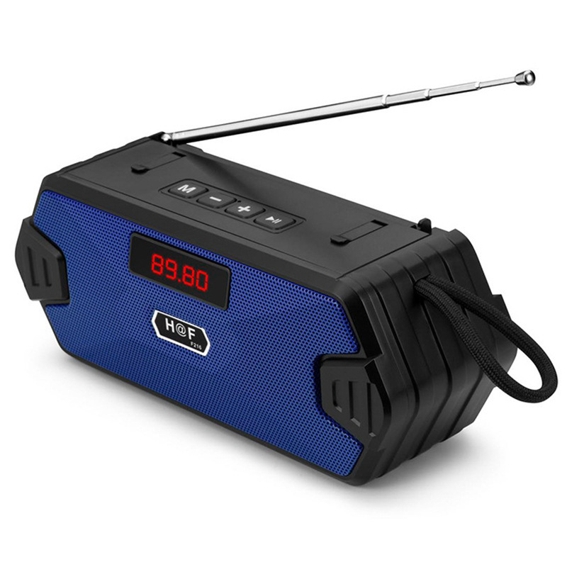 HF-F216 New Wireless Bluetooth Speaker with Phone Stand, Antenna Radio, Portable TWS Handheld Small Speaker