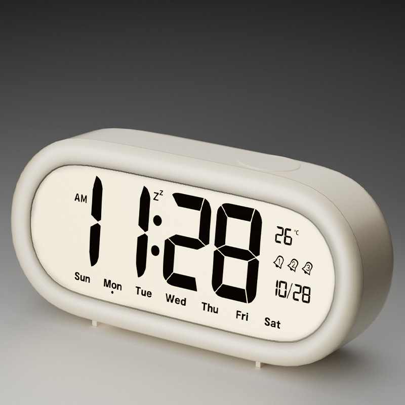 LCD alarm clock student special new smart children electronic clock desktop bedroom home living room bedside clock
