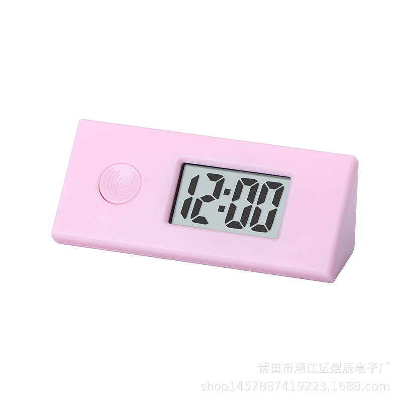 New Work Exam Postgraduate Entrance Exam Silent Electronic Watch Luminous Portable Backpack Keychain Small Hanging Watch Triangle Mini
