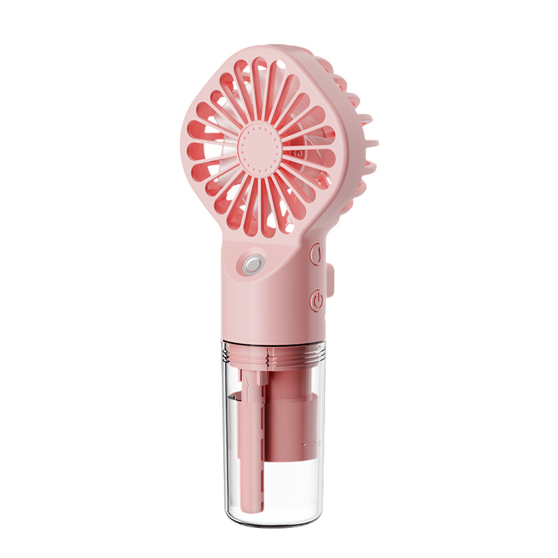 New Handheld Spray Mist Cooling Small Fan Outdoor Portable Mini Charging Student Desktop Dormitory Gift
