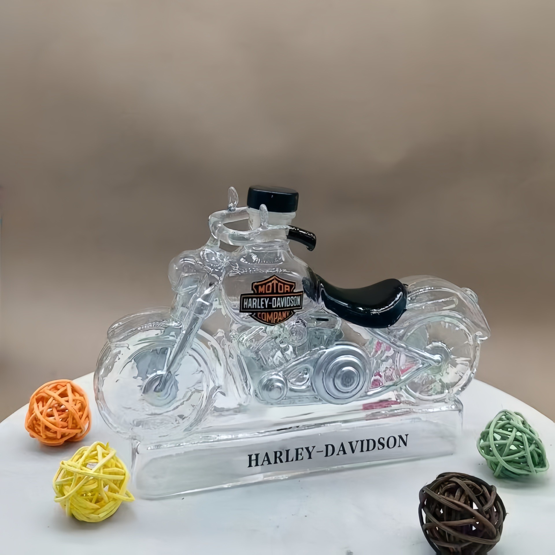Red wine special-shaped sealed whiskey vodka empty bottle decanter bottom motorcycle whiskey soaking bottle