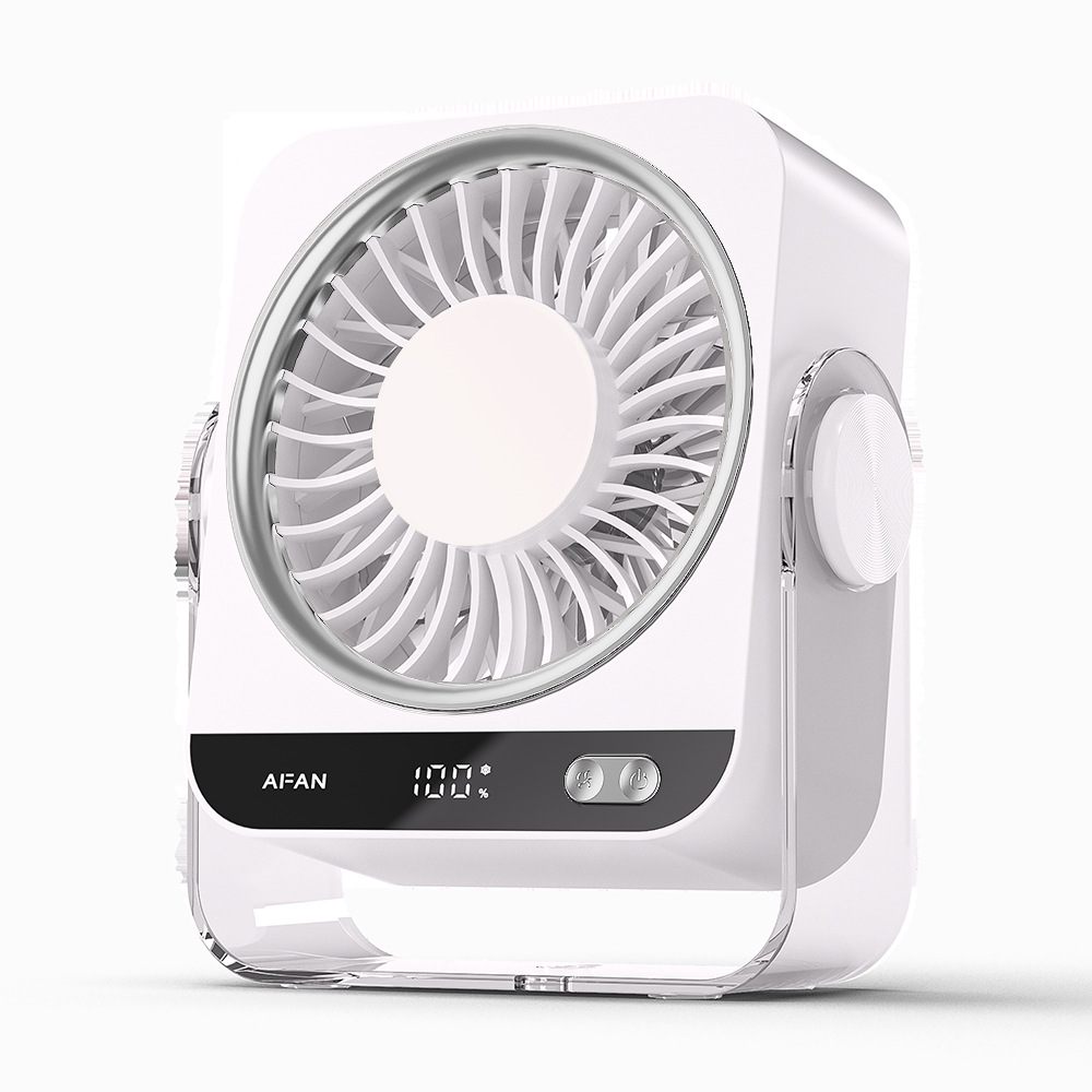 26 new ice compress desktop fan dormitory wall fan USB digital display 199 gear charging fan gift
