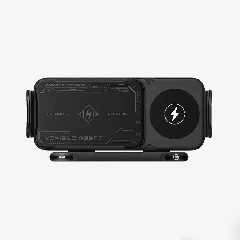 KC Certified Car Wireless Charger 15W Compatible with Samsung Foldable Phone Rotatable Car Phone Holder Custom