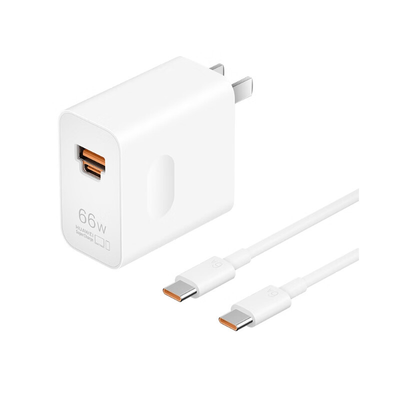 Huawei Original 66W All-in-One Charger Fast Charging with 6A Type-C Data Cable 3C Certified Adapter