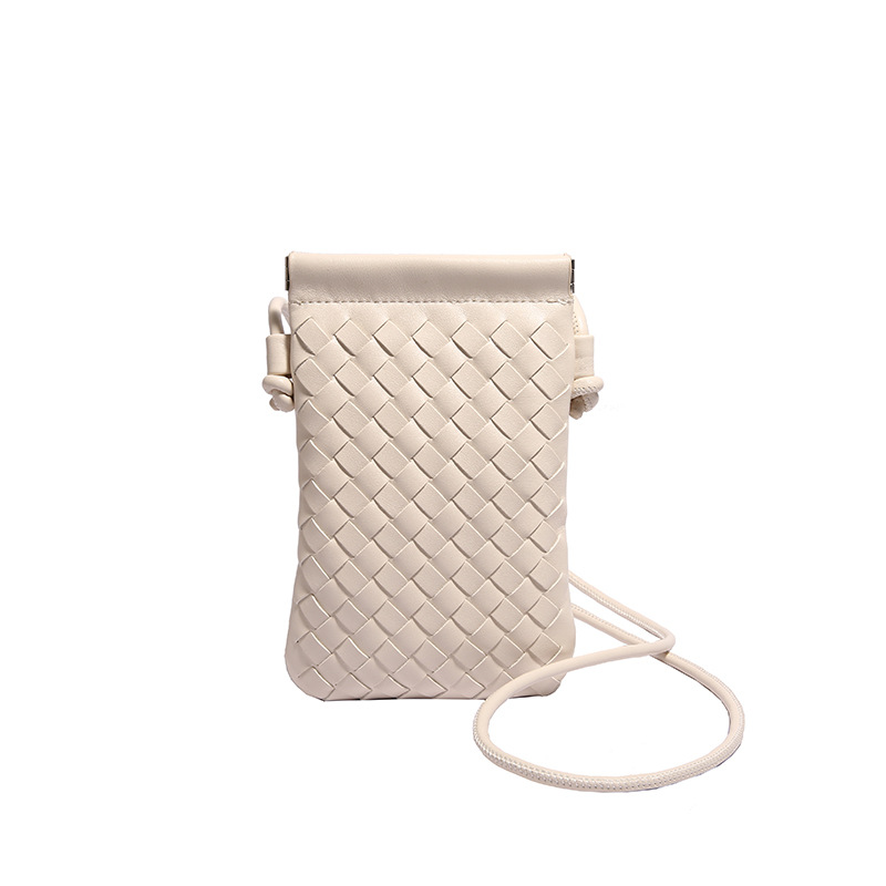 Handwoven Small Bag for Women 2024 New Commuter Vertical Crossbody Phone Bag