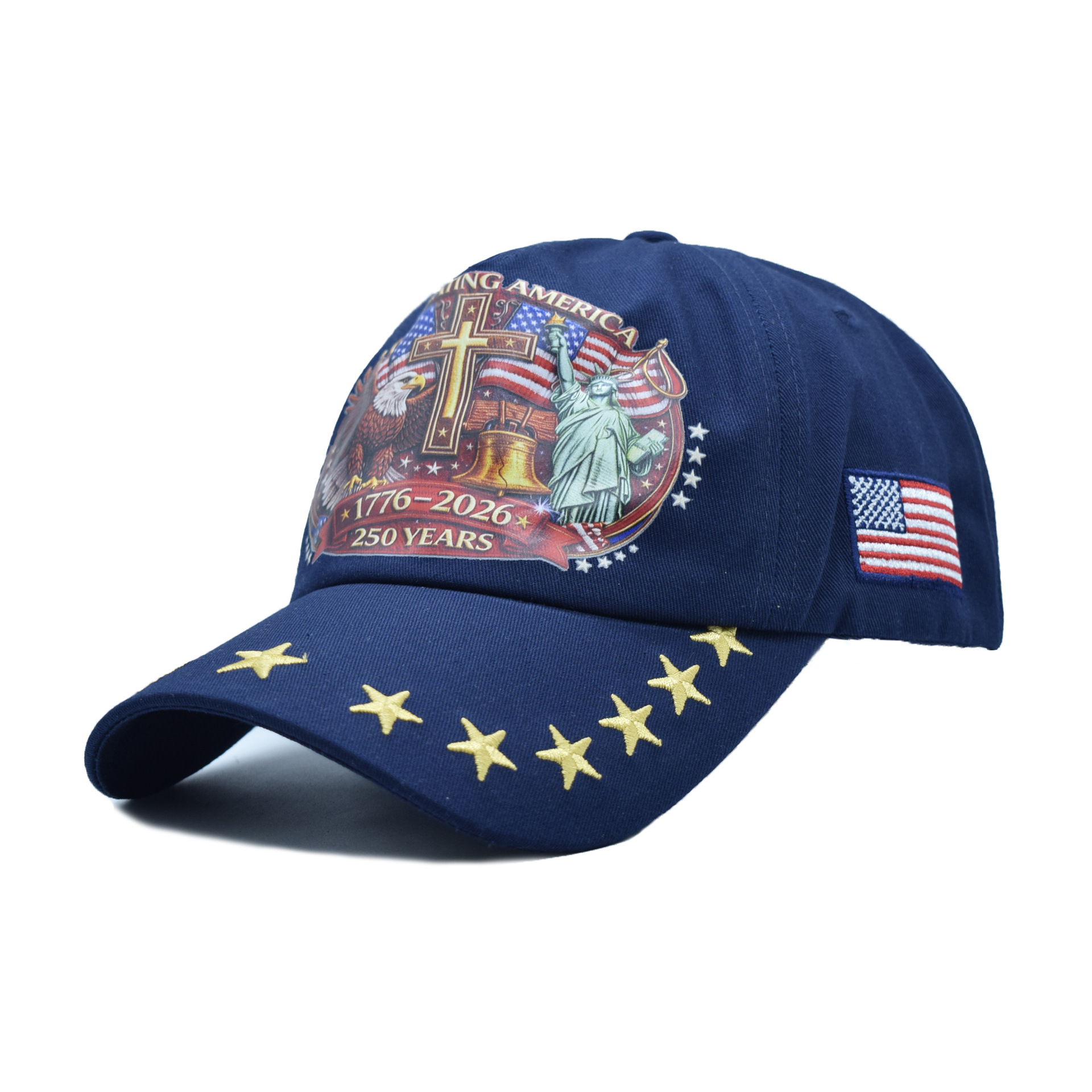 New Embroidered US 250th Anniversary Hat Printed Baseball Cap 250th Anniversary