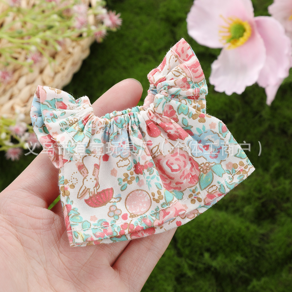New Polka Dot Floral Dress Doll Clothes 10cm-15cm Wallace and Gromit Plush Toy Dress Costume Accessories