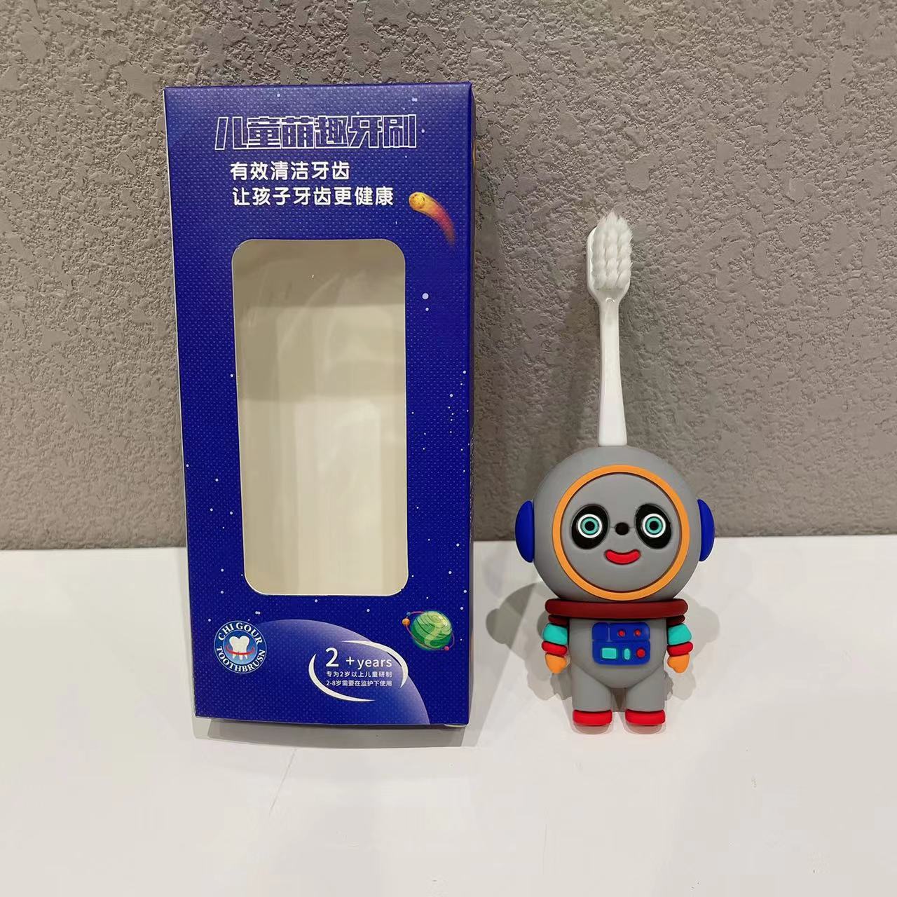 New Rocket Manual Cartoon Kids Toothbrush Ultra-fine Soft Bristle 2-6-12 Years Old Baby Professional