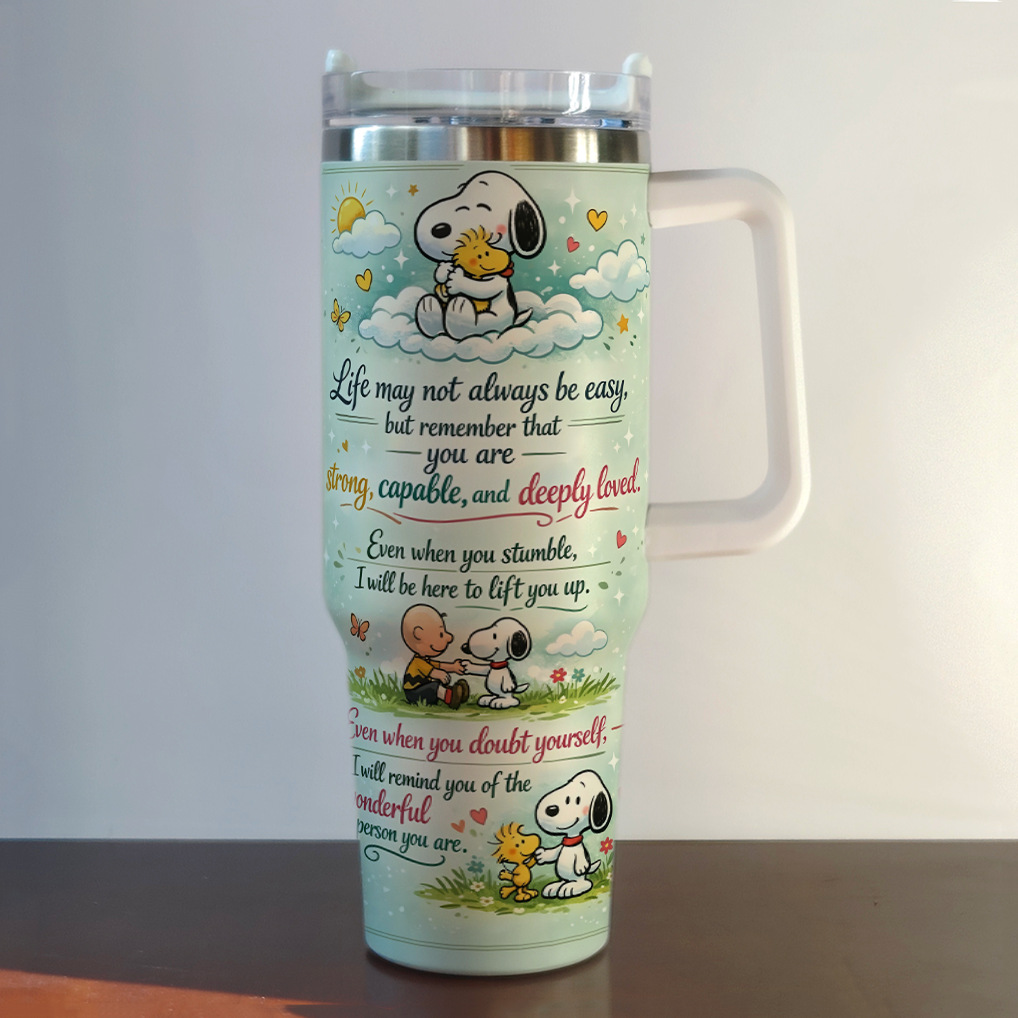 Stainless steel thermal cup Tumbler car cup 40OZ Snoopy large capacity car ice霸 cup