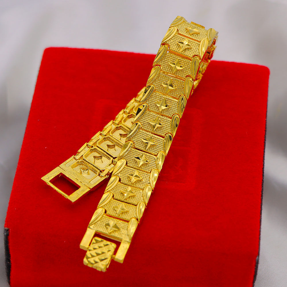 Vietnam sand gold bracelet men domineering boss chain gold-plated chain long luxury jewelry