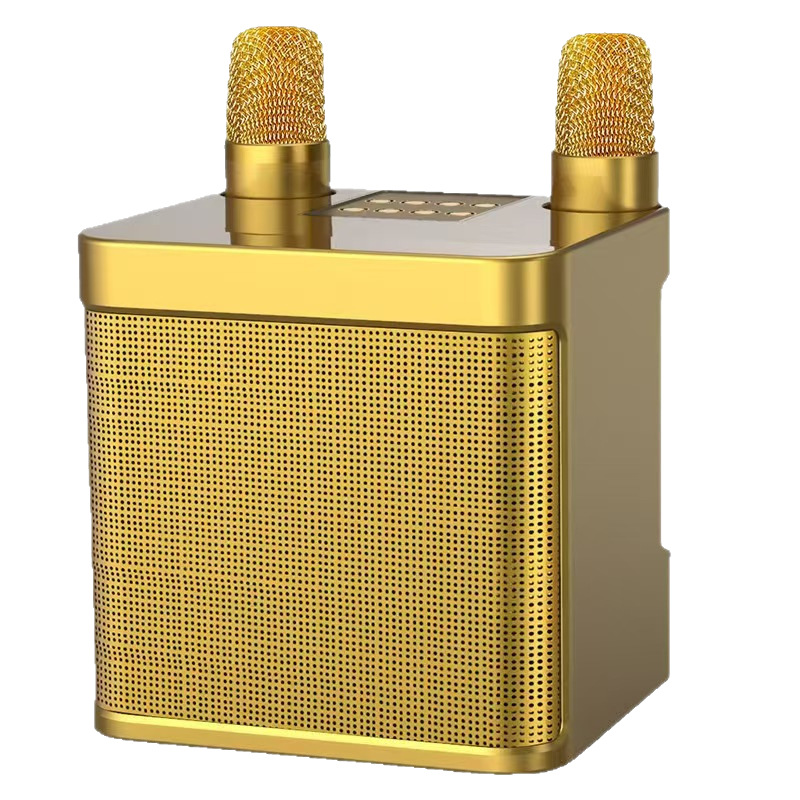 YS203K Karaoke Bluetooth Speaker Wireless Dual Microphone KTV All-in-One Machine Home Outdoor 203 Bluetooth Speaker