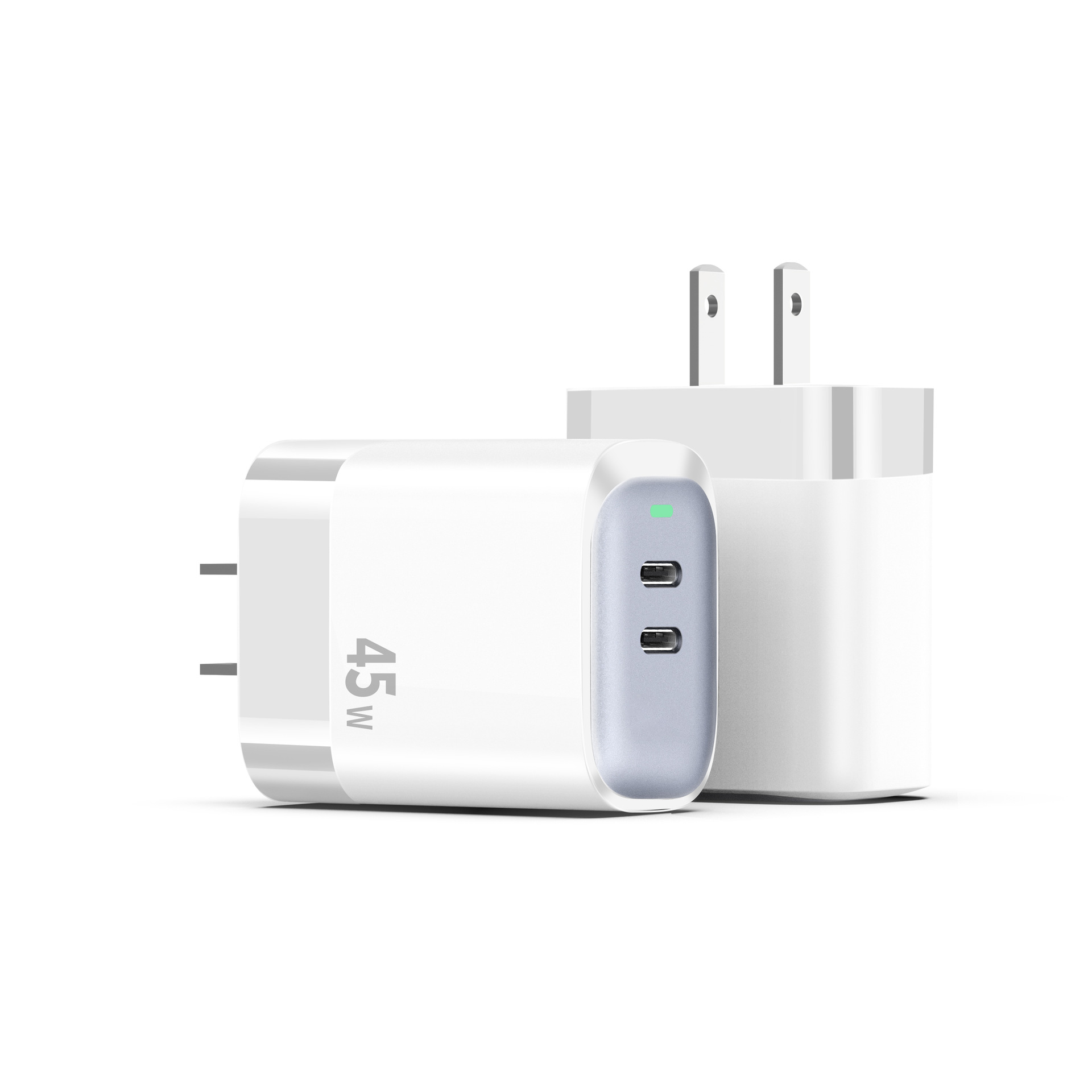 【美规】45W 双C口（白色）