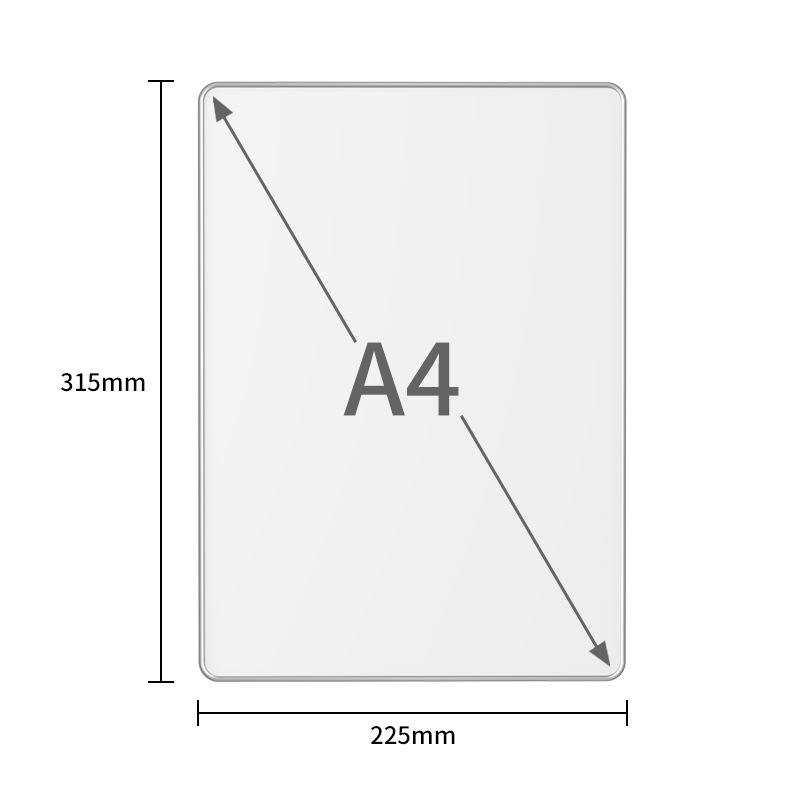 20-inch Frameless LCD Whiteboard Microcapsule Magnetic Practice Writing Drawing Board White Background Blackboard Eye-Protective Handwriting Board