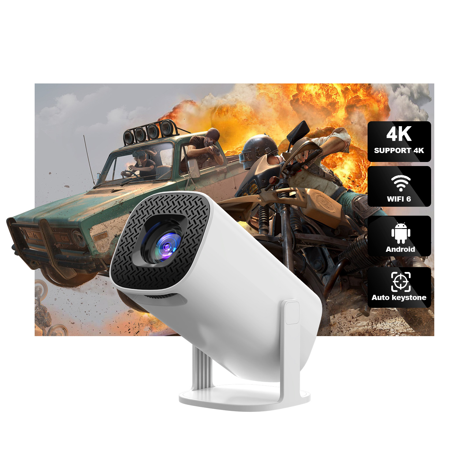 P30 Projector Android Portable Smart P40 Projector WiFi Outdoor HD Home Projector