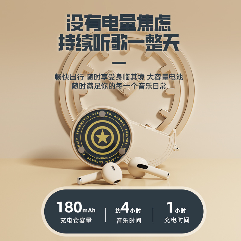 Marvel New Gift Box Bluetooth Earphones Wireless In-Ear High Sound Quality Super Long Battery Life Gift Headset