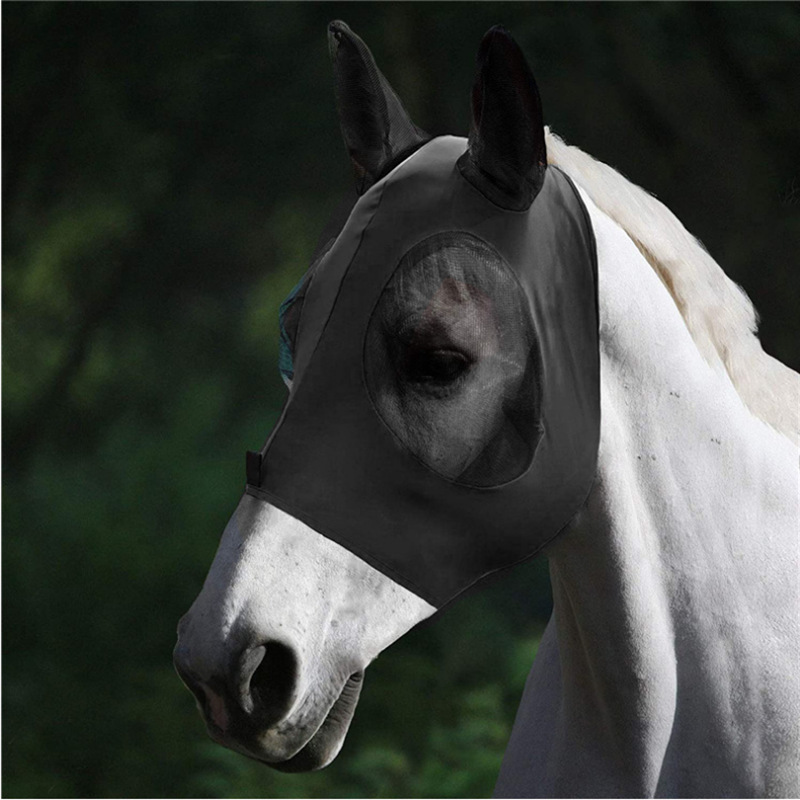 Best Selling Equestrian Horse Face Mask Mosquito Proof Fly Proof Insect Proof Elastic Horse Mask