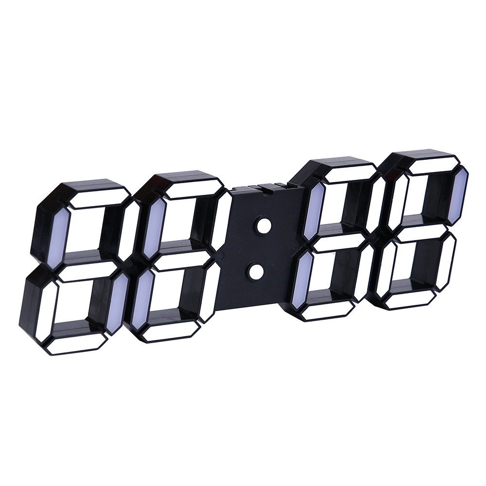 APP Smart WiFi Light Sensor Living Room Remote Control Clock Digital Wall Clock Electronic Clock 3D Clock Student Alarm Clock Countdown