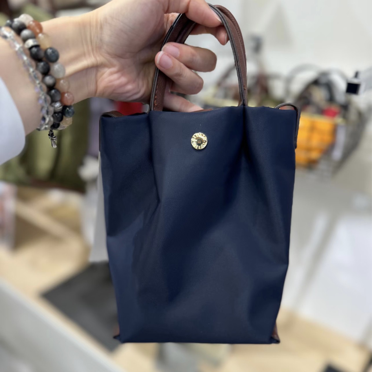 Small bucket bag Lotte export order nylon crossbody bag shoulder bag women's phone bag