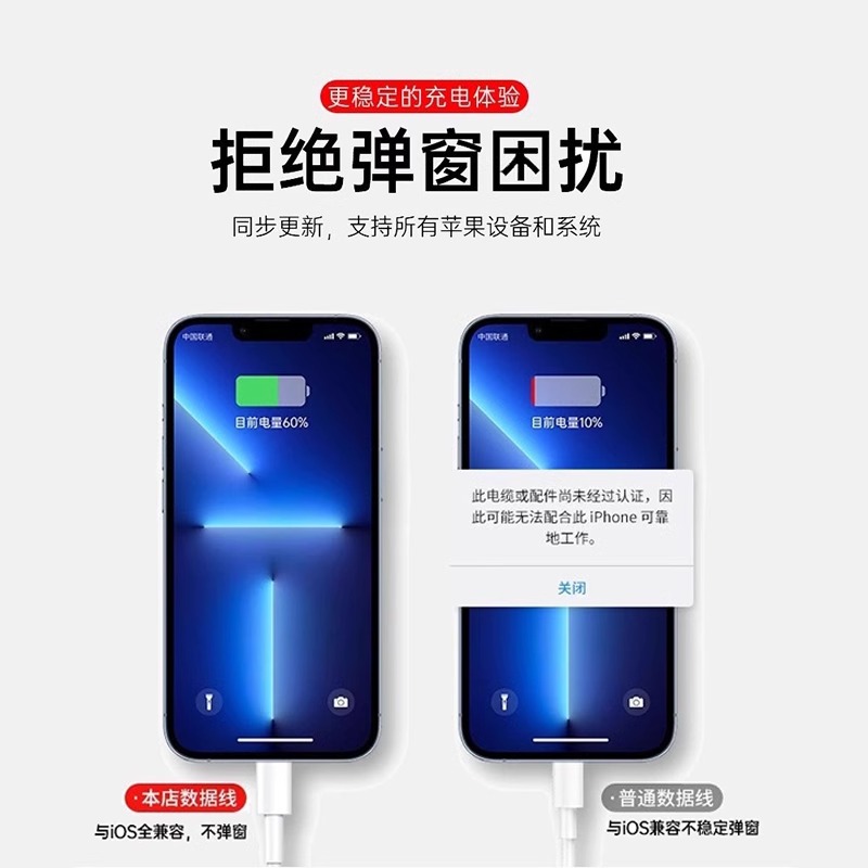 【】Charging Cable for Apple iPhone 14 Data Cable Phone Fast Charging iPad Tablet USB