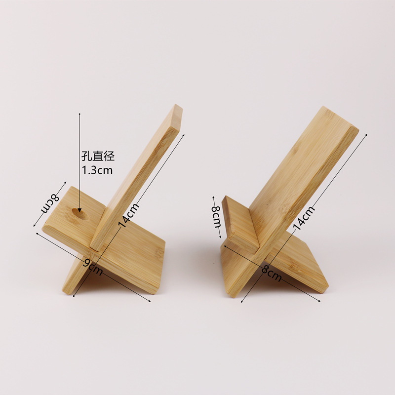 Phone stand desktop phone holder bamboo wooden phone stand tablet base advertising LOGO promotional gift