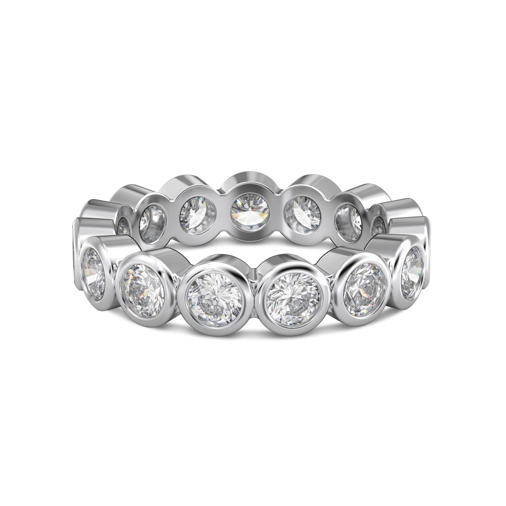 Small S925 sterling silver ring for women, love oval zircon row drill ring closed ring