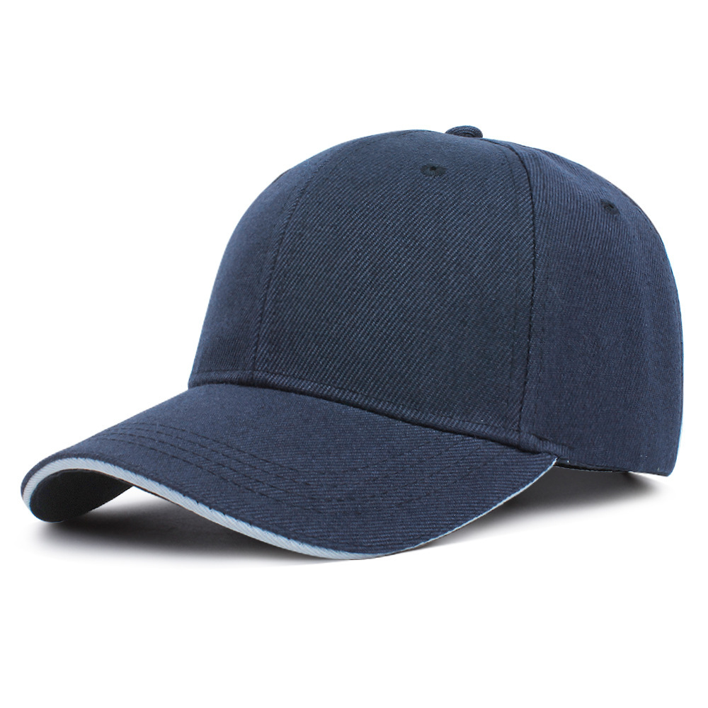 Hat Sandwich Lined Baseball Cap Solid Blank Visor Cap Work Hat Advertising Hat Heat Transfer Printing Cross