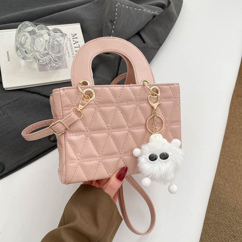 Diamond Grid Small Bags Women's Bags 2026 Popular New Casual Handbags Simple Shoulder Crossbody Bags
