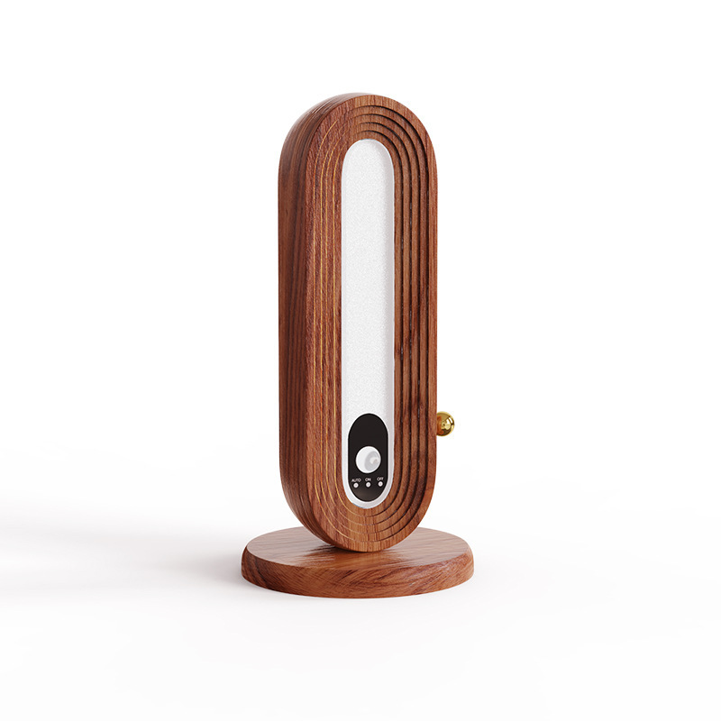 Wooden eye protection desk lamp bedside wall lamp bedroom corridor entrance solid wood human body induction lamp