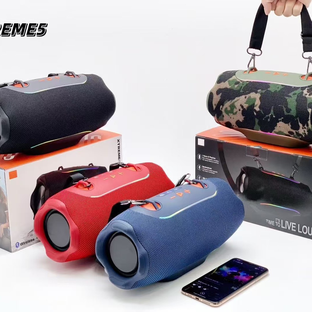 5th Generation War Drum XTREME5 Bluetooth Speaker Wireless Portable 20W Heavy Bass Handle Outdoor TWS Speaker