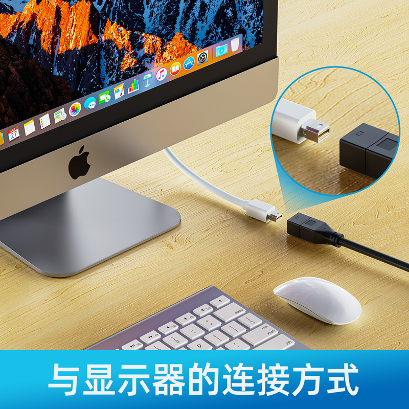 HDMI to Mini DP Female Adapter HDMI to Mini DP Cable Head HDMI to Thunderbolt Mini DP Connector