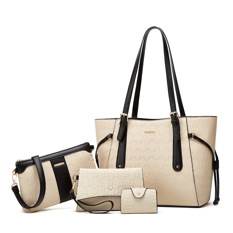 2026 autumn winter four-piece set new shoulder crossbody bag large capacity tote mother-child bag four-piece set bag