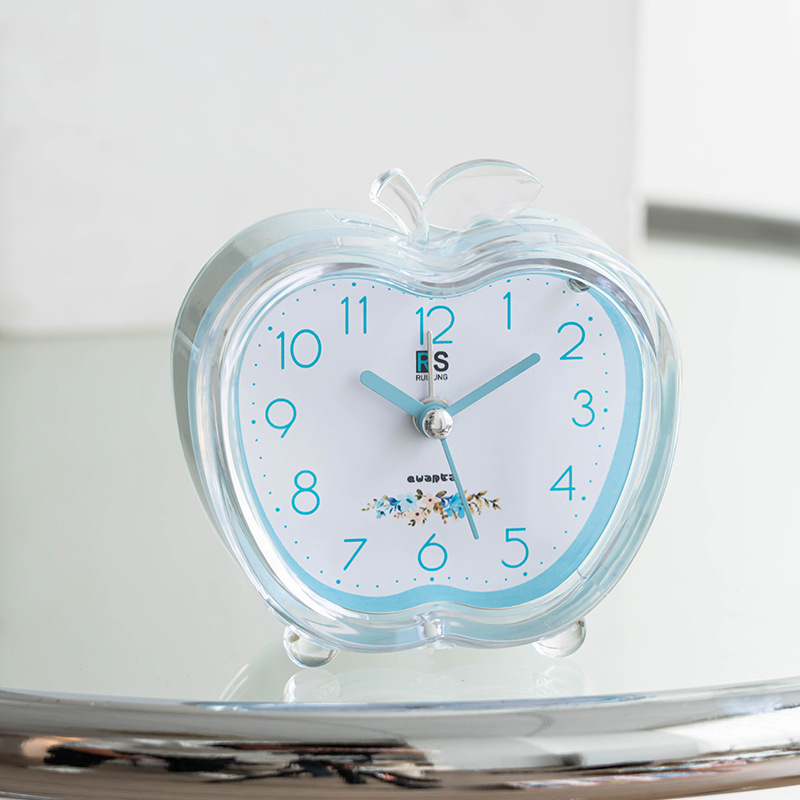 Apple alarm clock student simple bedroom cartoon children's electronic small alarm clock
