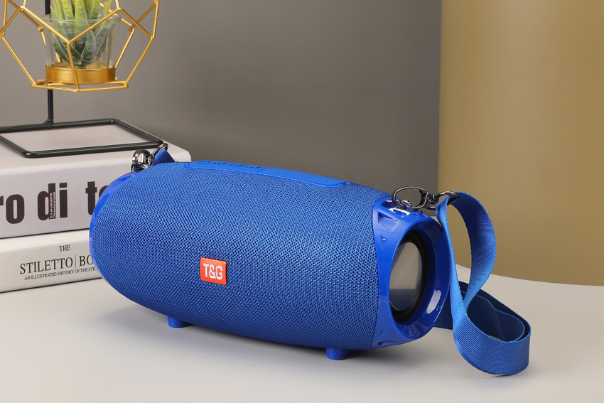 Shoulder-Back Outdoor Fabric Small War Drum Dual Speaker Bluetooth Speaker Wireless High Volume Music Player TG534