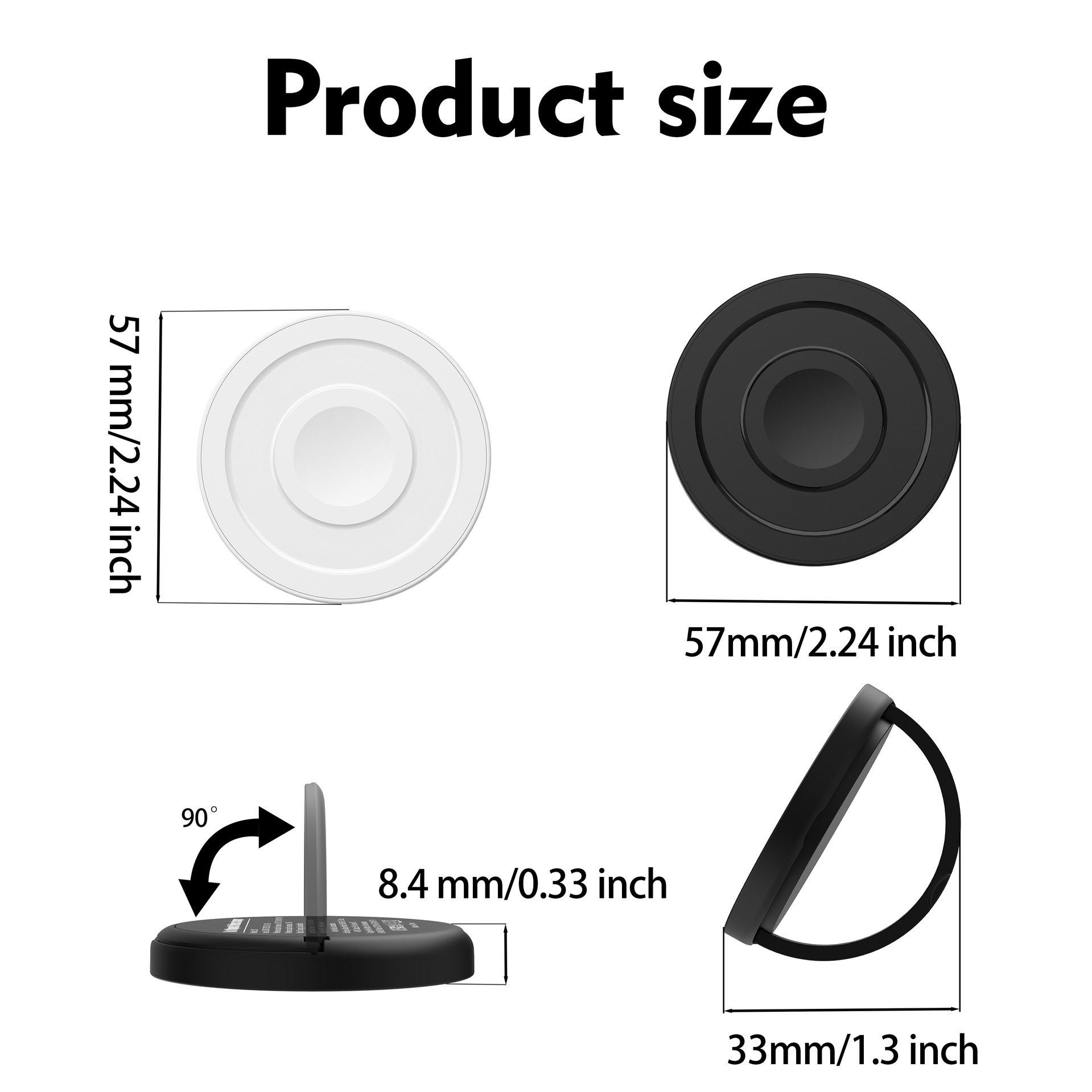 Compatible Apple Samsung Huawei watch magnetic wireless charger with phone stand portable 6-in-1 wireless charger