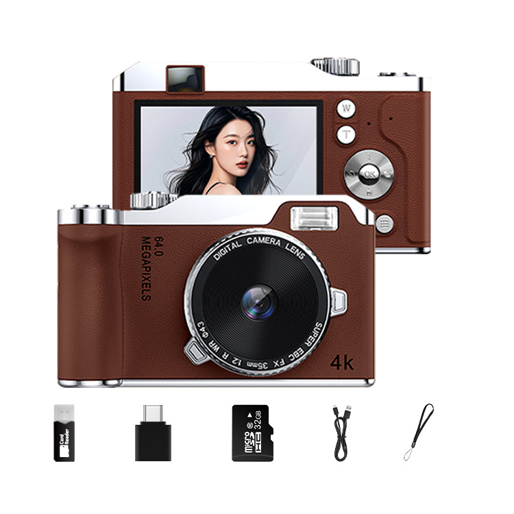 2026 HD Digital Camera Student CCD Entry-Level Camera Student Selfie Photography HD Card Camera