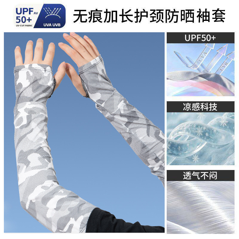Camouflage Sun Protection Face Mask for Men Ice Silk Summer Loose Sunshade Outdoor Cycling Hiking Fishing Mask UV Protection