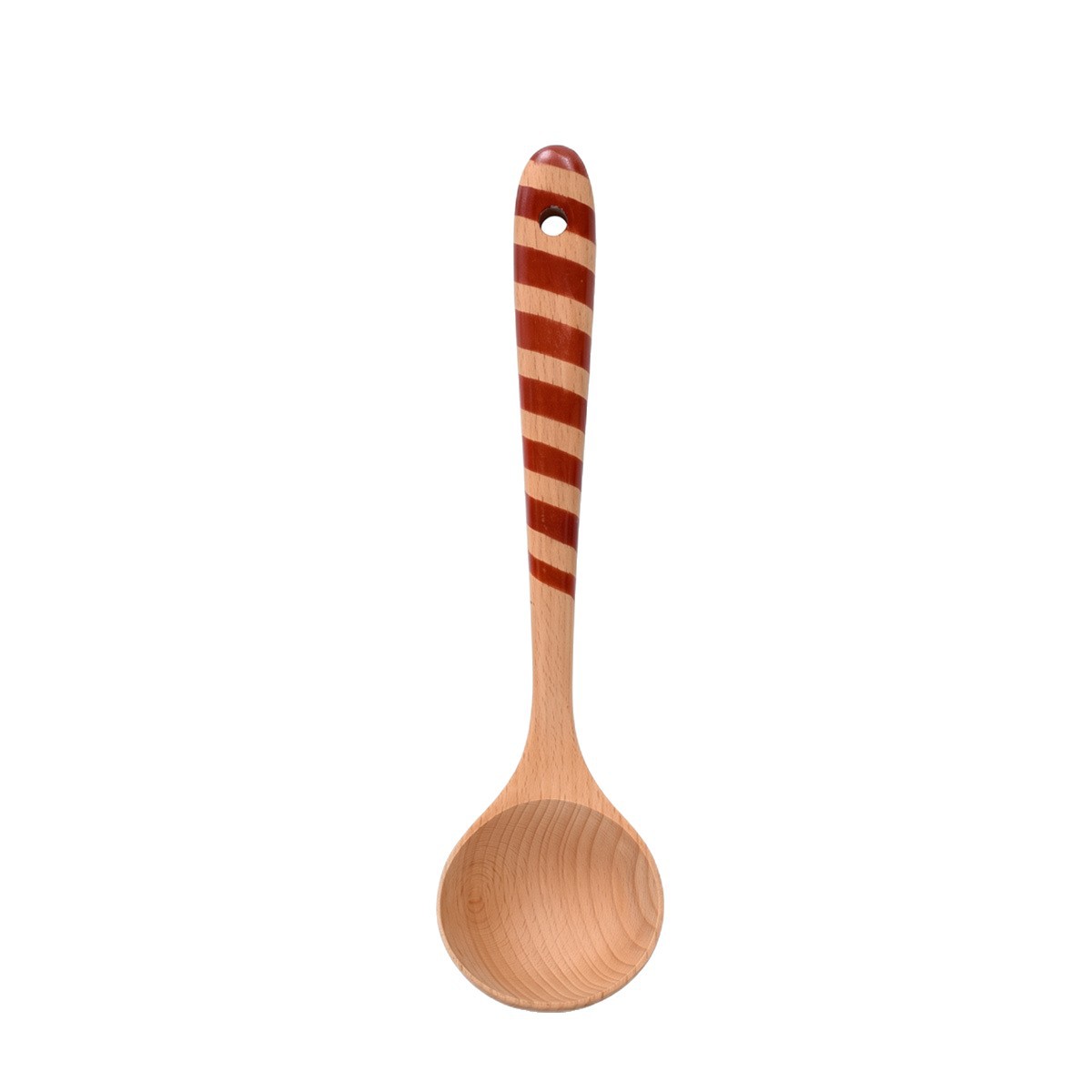 Color printed beech wood painted thick handle wooden spatula non-stick cooking wooden spatula kitchen cutlery customizable logo