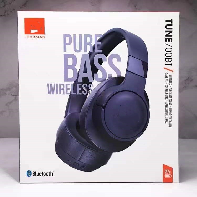 New T700 wireless over-ear Bluetooth headset heavy bass phone microphone running headset boxed