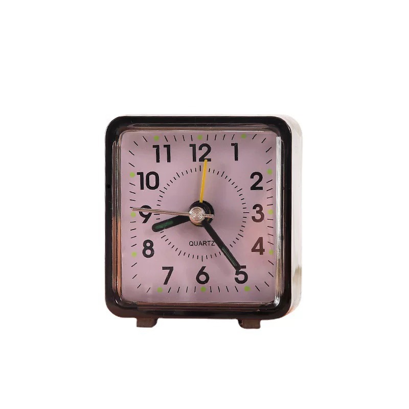 Simple transparent electronic alarm clock children candy color clock student bedroom loud small clock