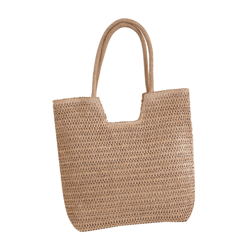 New handbag, beach bag, handmade straw bag, seaside vacation, large capacity shoulder bag, tote bag