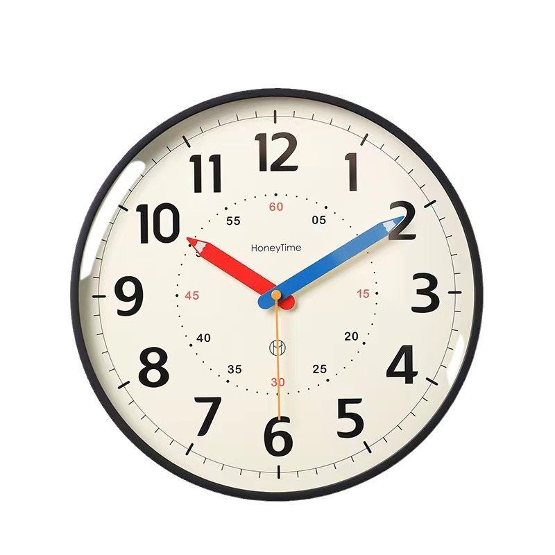 2026 New Living Room No-Drill Wall Clock, Simple Decorative Clock, Children's Bedroom Silent Clock