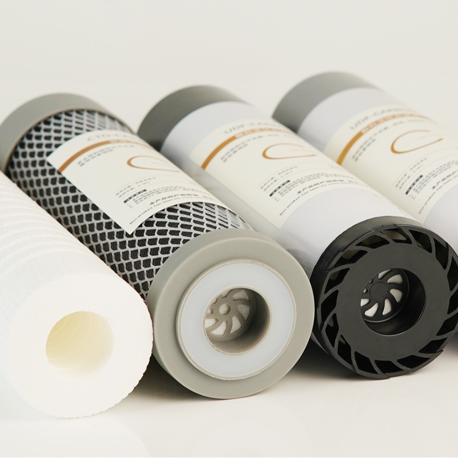 10-inch flat mouth universal filter cartridge PP cotton filter cartridge, sintered carbon filter cartridge, pre-carbon cartridge CTO UDF