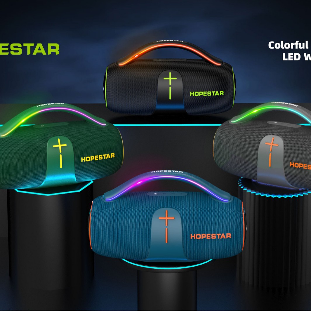 New God of War wireless Bluetooth speaker outdoor waterproof portable heavy bass手提 flashing light camping